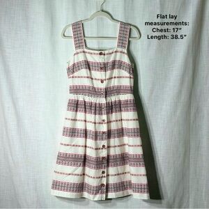 Gal Meets Glam Pink/White Stripe Midi Sleeveless Dress Cottage Softgirl Preppy 6